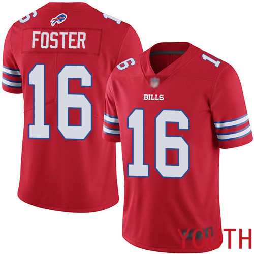 Youth Buffalo Bills 16 Robert Foster Limited Red Rush Vapor Untouchable NFL Jersey